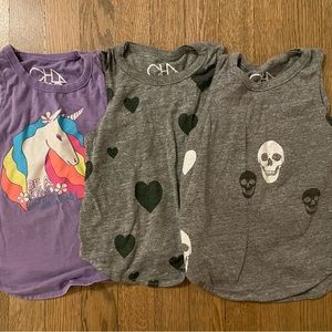 Girls size 6 Chaser brand tanks.